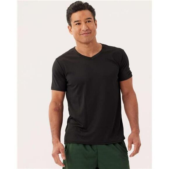 Mens 5 Pack Quick Dry V Neck T Shirt Athletic Mesh Big Tall Gym Workout Shirts - Picture 6 of 7